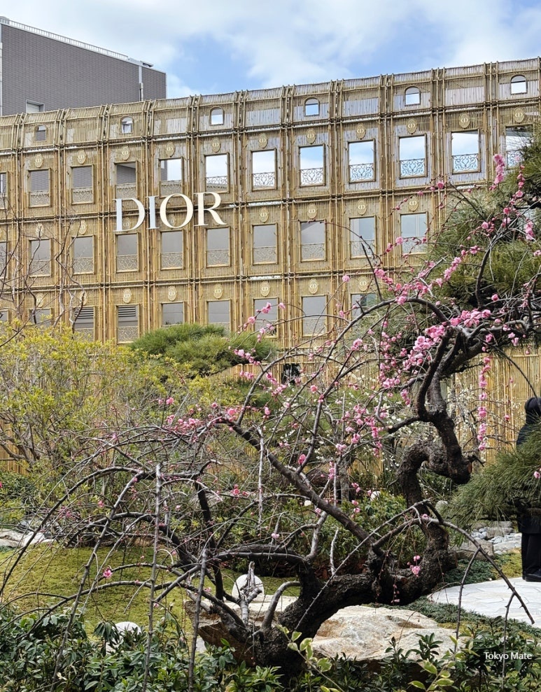 Daikanyama Dior Bamboo Pavilion Zen garden designed by Seijun Nishihata
