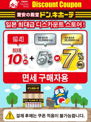 Don Quijote discount coupon display on smartphone