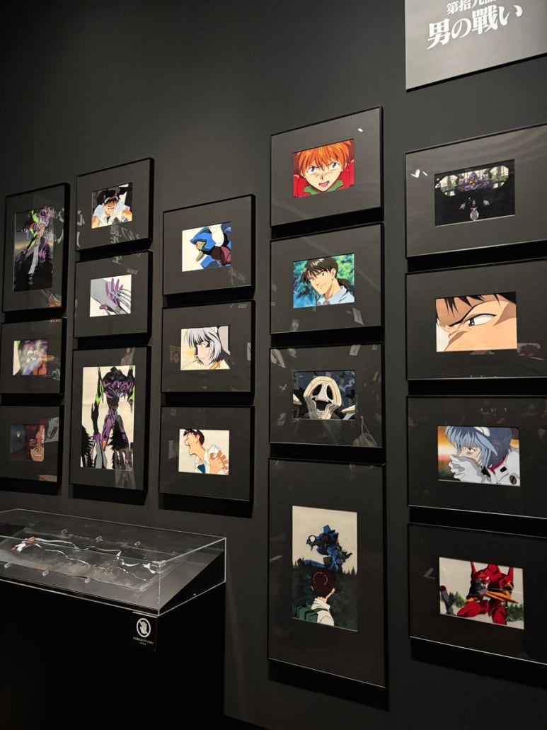 Close-up of Neon Genesis Evangelion TV series cel artwork revealed at Evangelion 30th Anniversary Exhibition