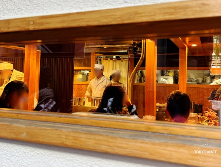 Inside Ginza Kagari main branch