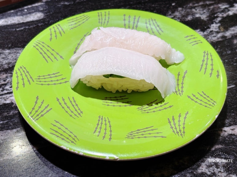 Flounder fin sushi