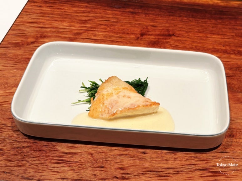 Tokyo teppanyaki restaurant Keyakizaka sea bream meuniere with Yuko citrus sauce