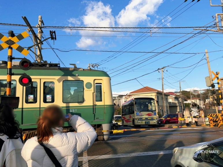 Slam Dunk opening scene location Kamakurakokōmae Station railroad crossing