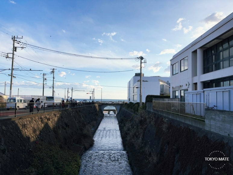 Path from Enoden Shichirigahama Station to bills Shichirigahama