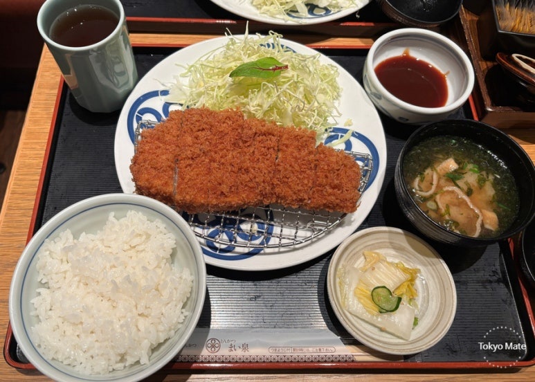 Maisen chamiton rosu katsu set as a weekend alternative at 1,980 yen