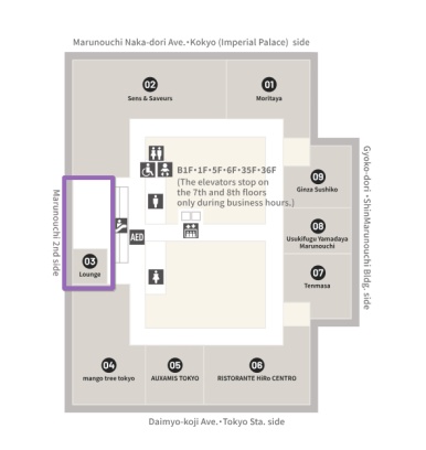 35階展望台フロアマップ