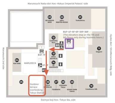 5階展望台フロアマップ