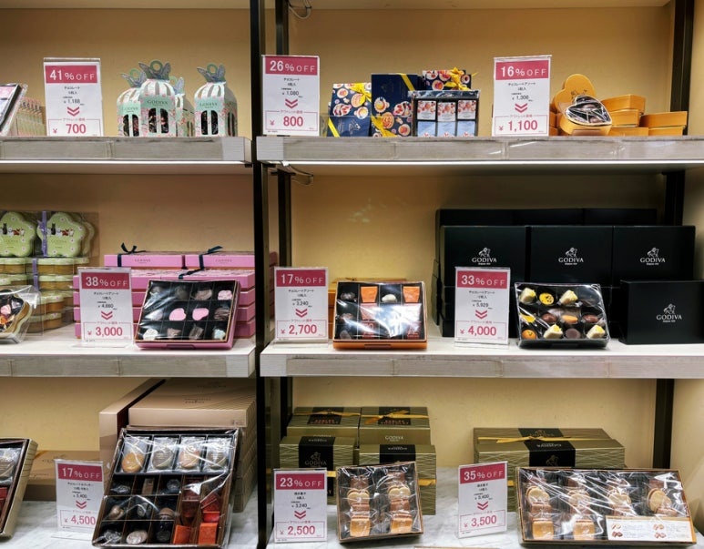 GODIVA outlet store at Kisarazu