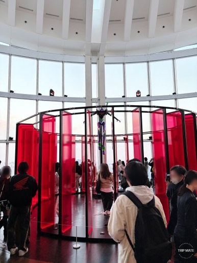 Evangelion display at the observatory