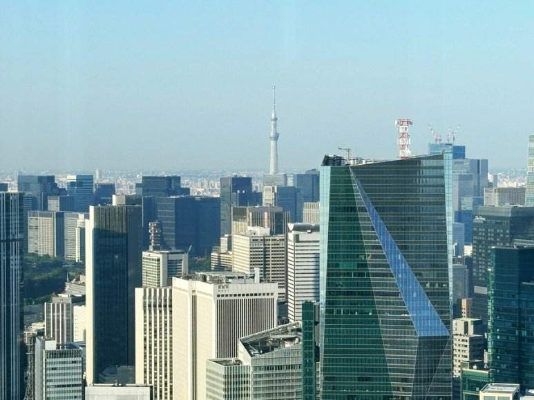 Tokyo Skytree visible from Roppongi Hills Observatory