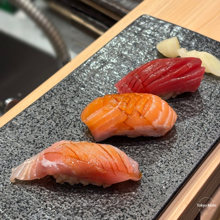 Ginza Onodera Musuko Shibuya aged sushi plate
