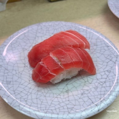 Tenka Sushi Shibuya tuna and salmon nigiri