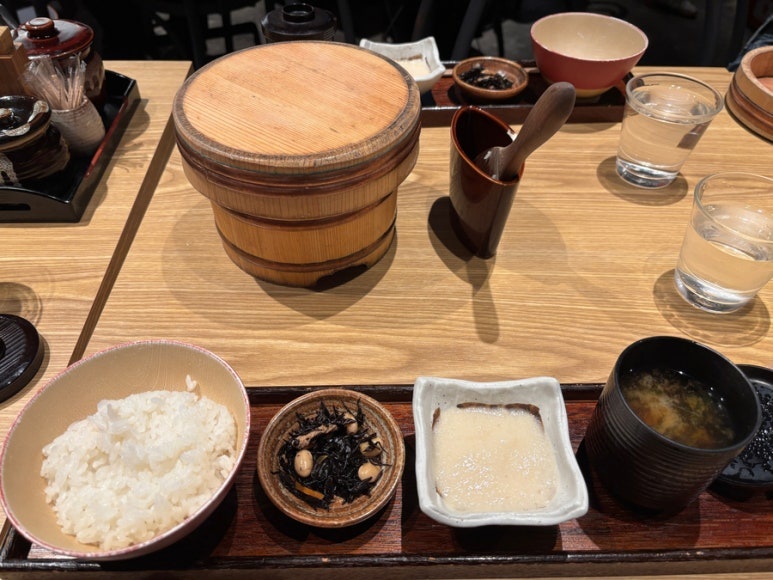 Shibuya Ikushika side dishes served with rice