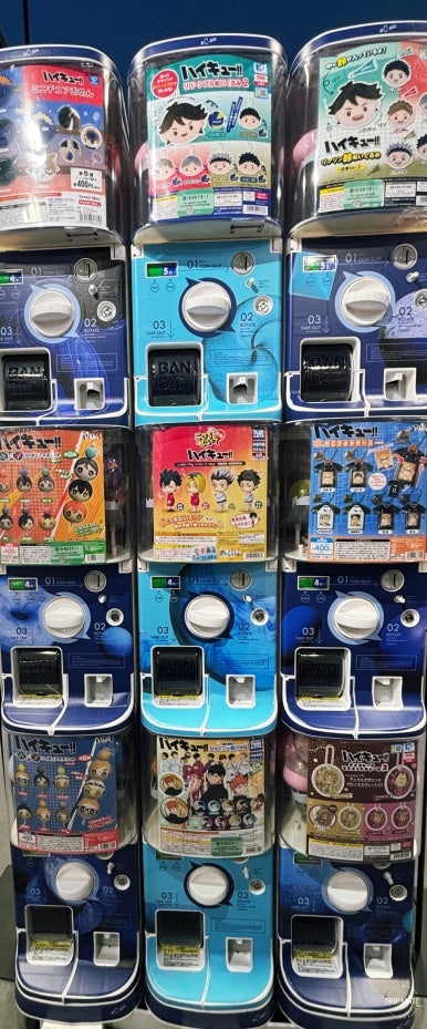 Wide selection of Haikyuu character gashapon machines