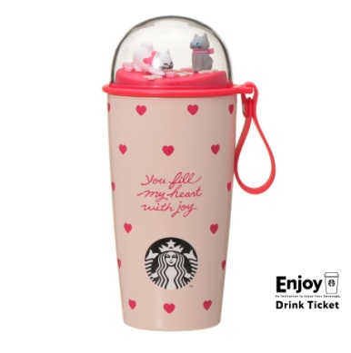 2026 Starbucks Japan Valentine limited Heart Dome stainless bottle