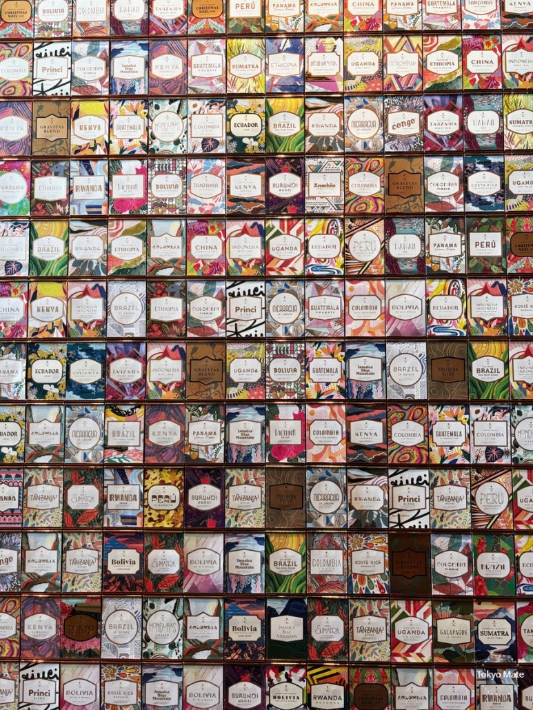 The TOKYO card wall adorned with 5,000 Reserve cards