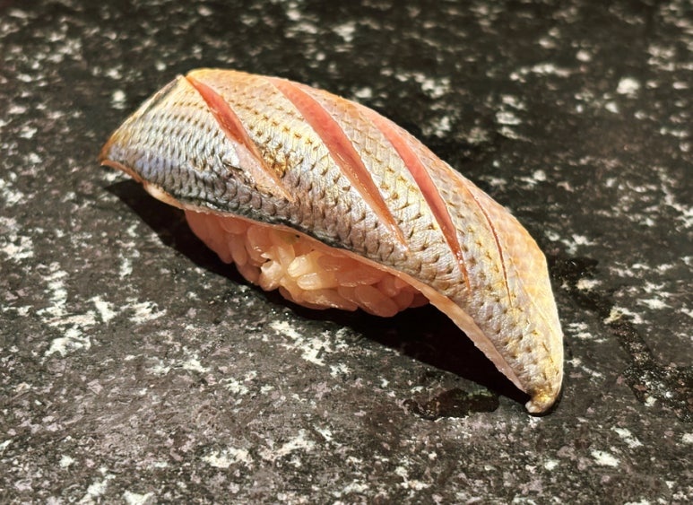 Takumi Tatsuhiro Shinjuku Michelin sushi nigiri gizzard shad kohada