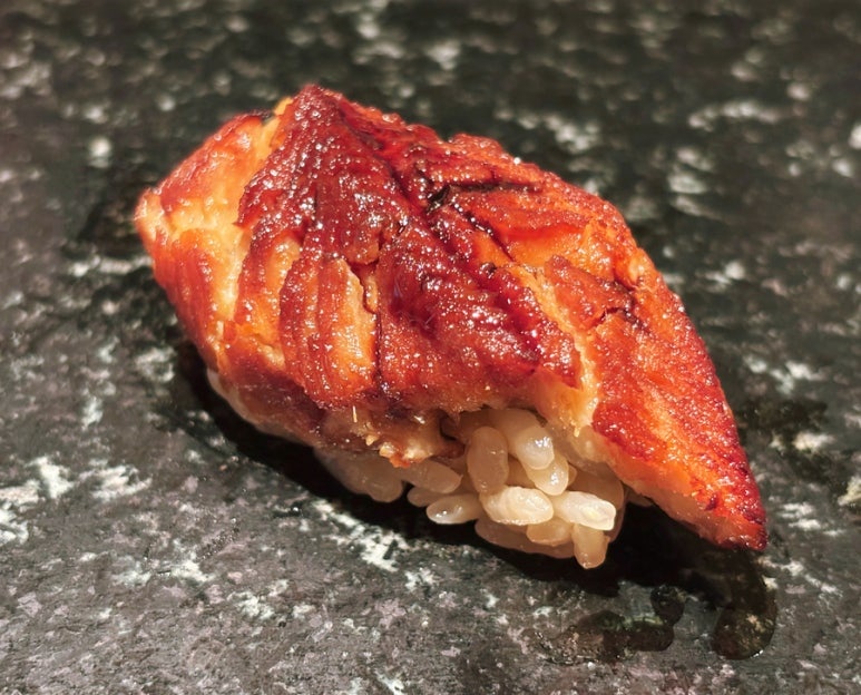 Takumi Tatsuhiro Shinjuku sushi restaurant nigiri sea eel anago