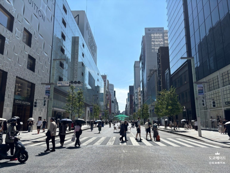 Ginza weekend pedestrian street