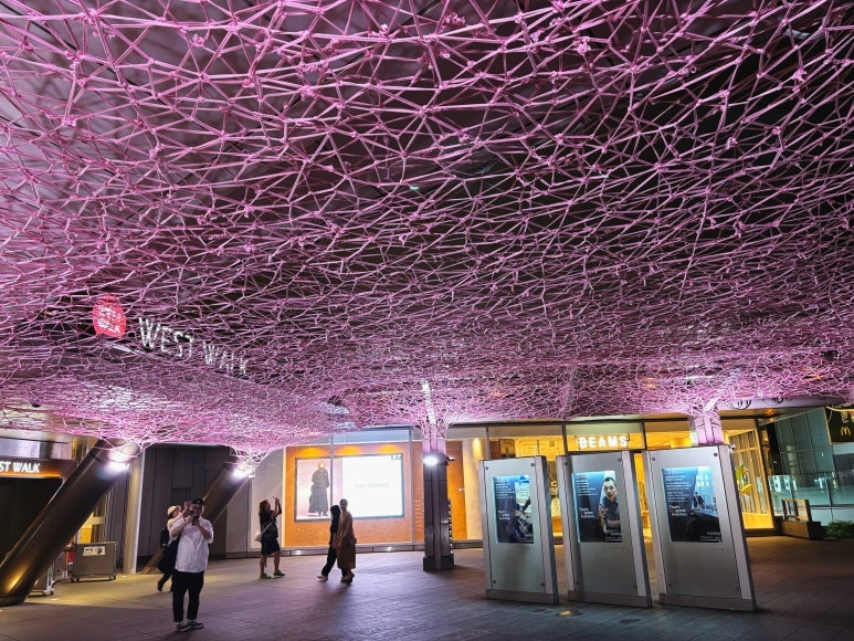 Colorful art installation at Roppongi Hills
