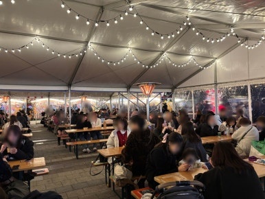 Tokyo Skytree Christmas Market 2025 dining area