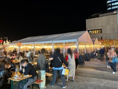 Tokyo Skytree Christmas Market 2025 dining area