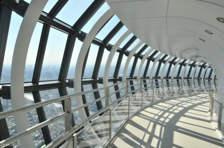 Tokyo Skytree Tembo Galleria corridor with stunning views