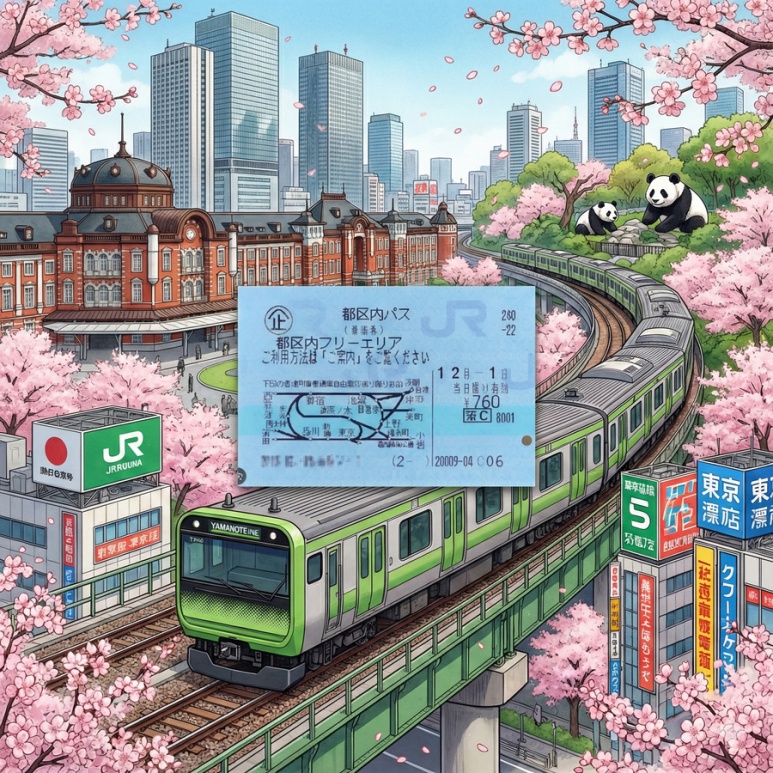 Tokyo Tokunai Pass (JR 1-Day Pass) Travel Routes: 3 Perfect Itineraries for Yamanotesen & Chuosen