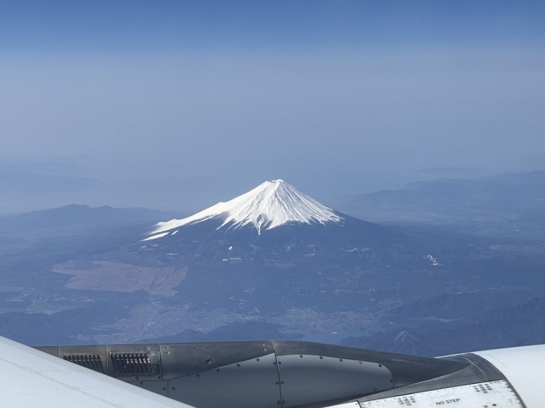 Tokyo-bound flight view | Mt. Fuji