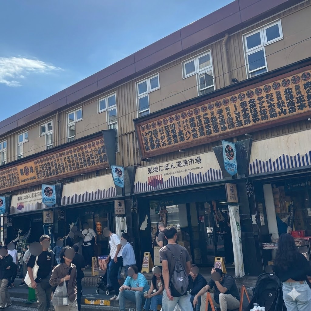 東京・築地市場グルメガイド 2025：営業時間、休業日、おすすめグルメ完全解説（豊洲市場との違いも）