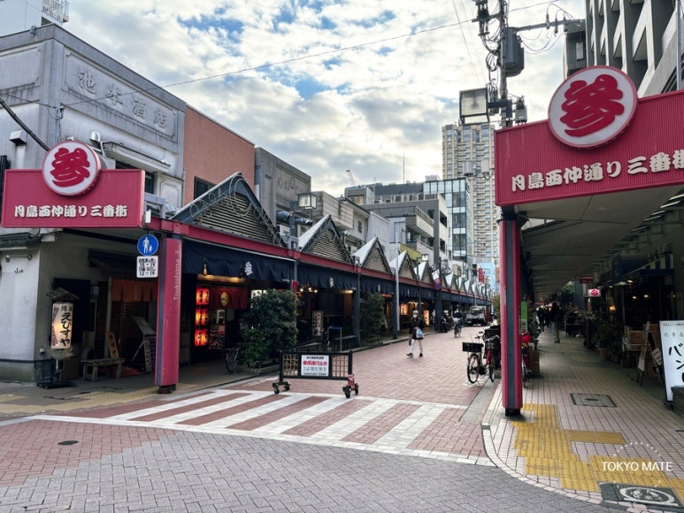 View of Tsukishima Monjayaki Street