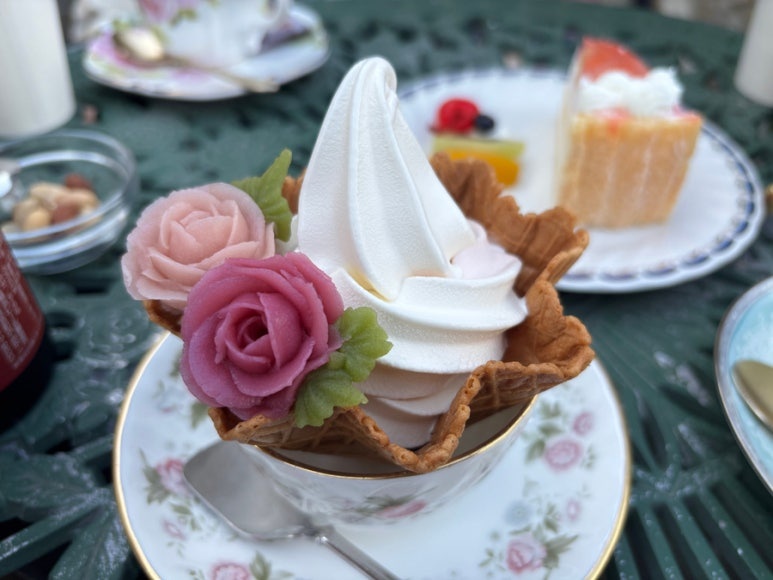 バラアイスのアップ