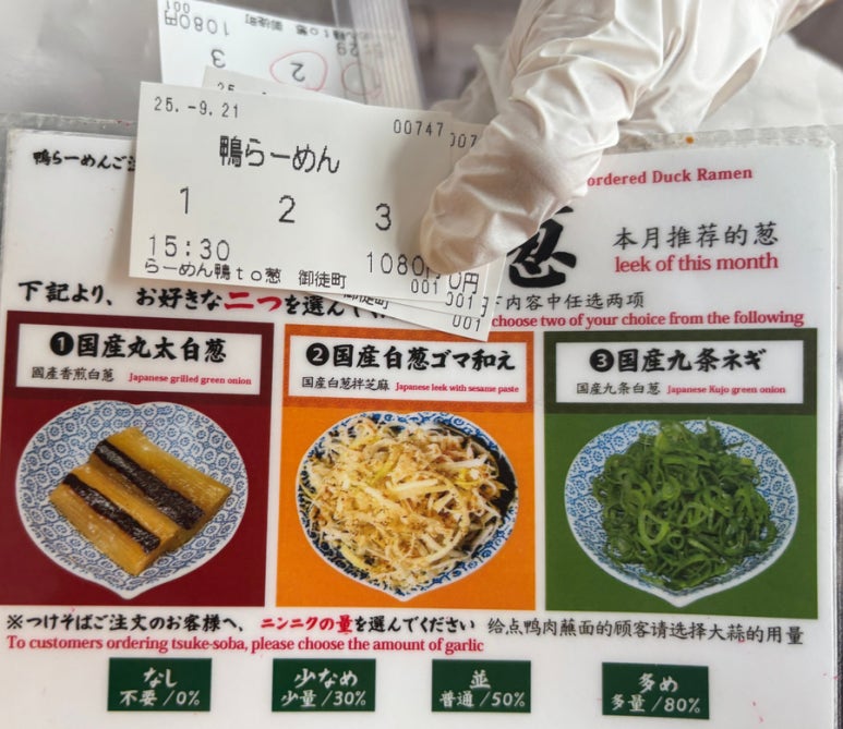 鴨to葱注文のコツ